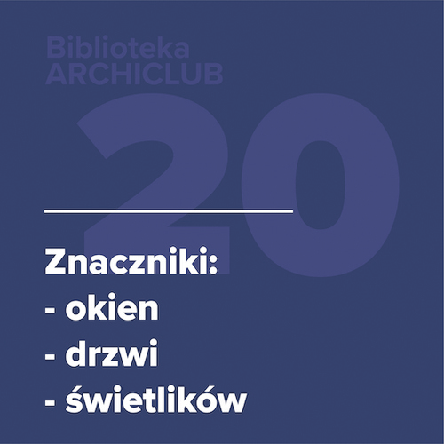 Biblioteka ARCHICLUB – Znaczniki otworów